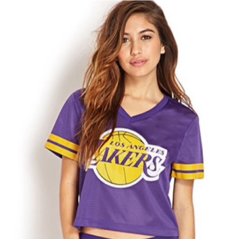 NBA x FOREVER 21 - LAKERS JERSEY TOP